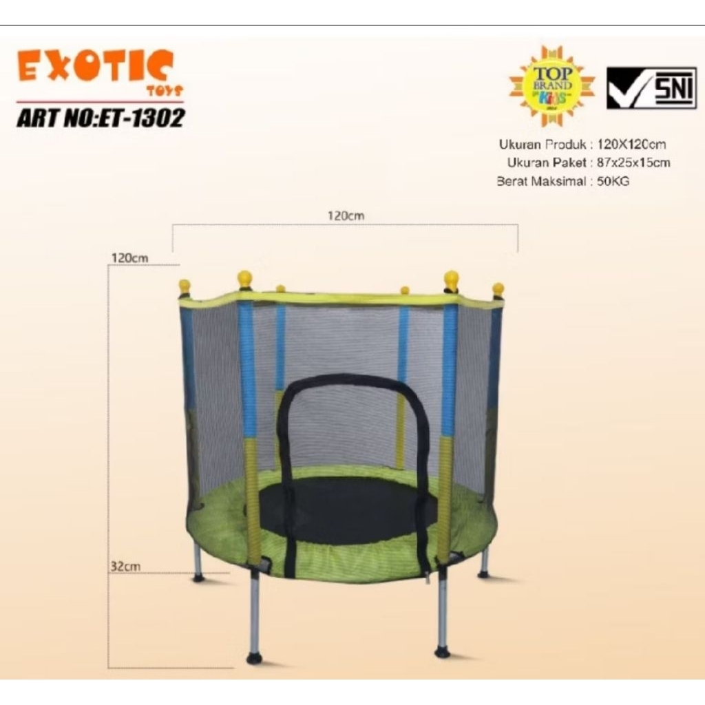 Trampoline Mainan Anak ET-1302