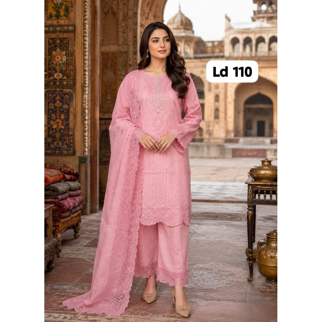 Original Baju Pakistan Kurti Kurta wanita bordir set