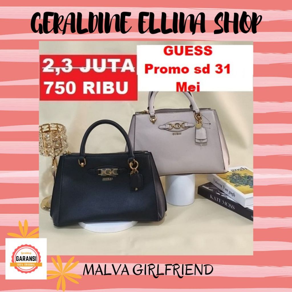 Tas Guess wanita satchel bag ORIGINAL 100% sale MALVA GIRLFRIEND
