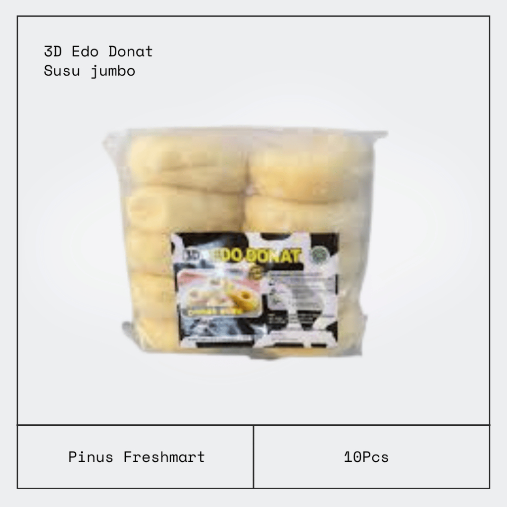 3D Edo Donat Susu Jumbo Isi 10Pcs / Donut / Donuts