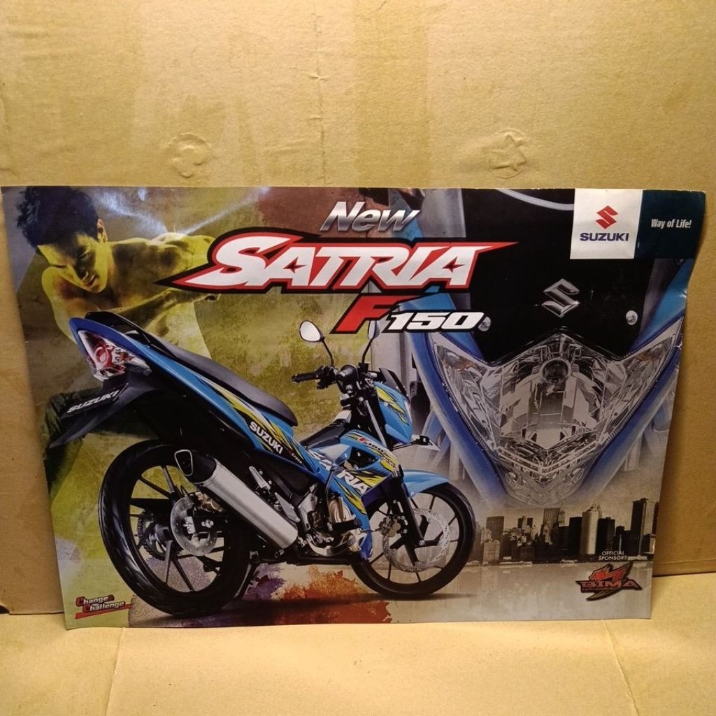 poster brosur leaflet katalog Suzuki satria F150
