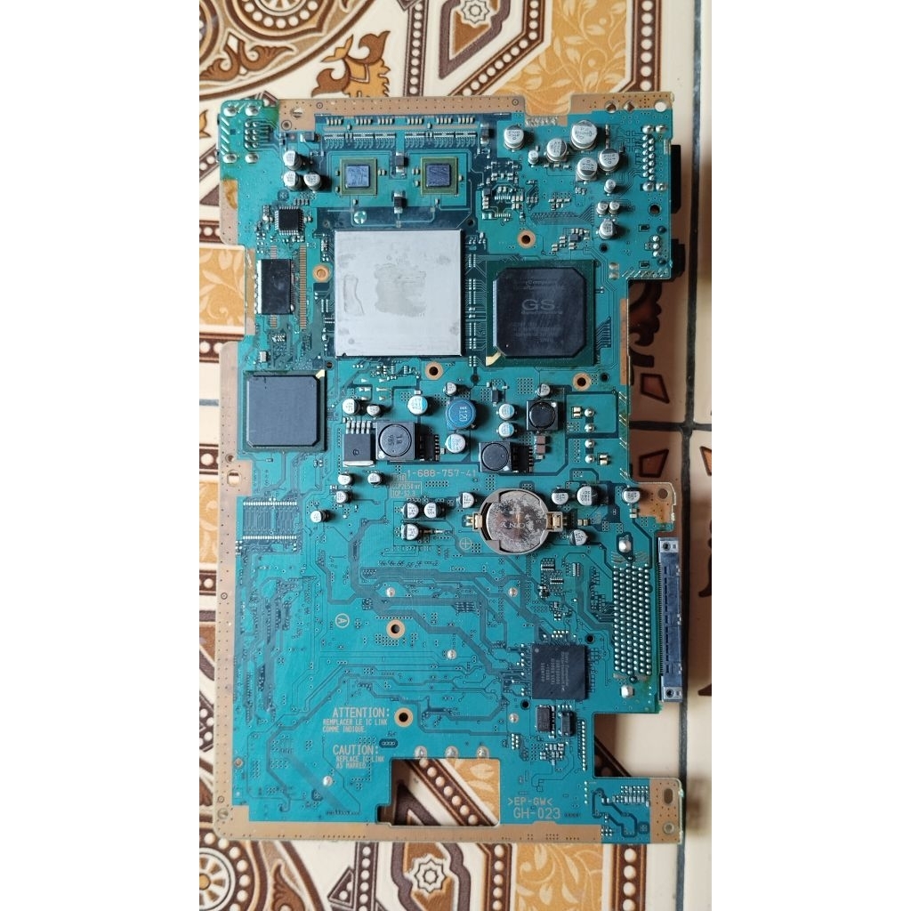 Mainboard ps2 fat 2chip rusak bahan olahan kondisi seperti Di fotoTidak garansi/retur