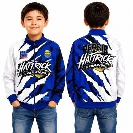 Jaket Anak Tracktop Persib Hattrick Champions