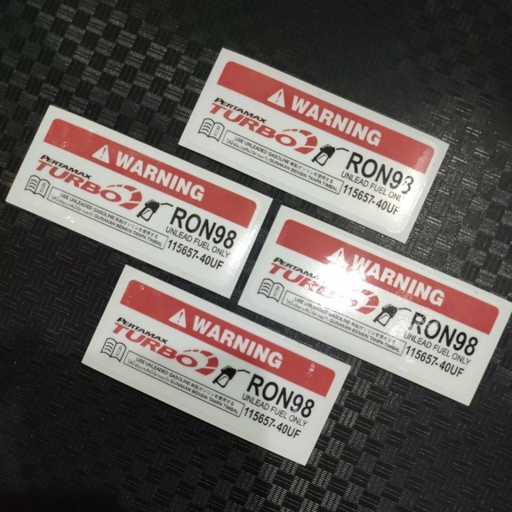 Stiker tangki pertamax turbo