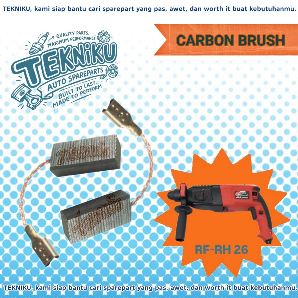 CARBON BRUSH ROTARY HAMMER REDFOX RF-RH 26 ARANG BOR BETON REDFOX RF-RH 26