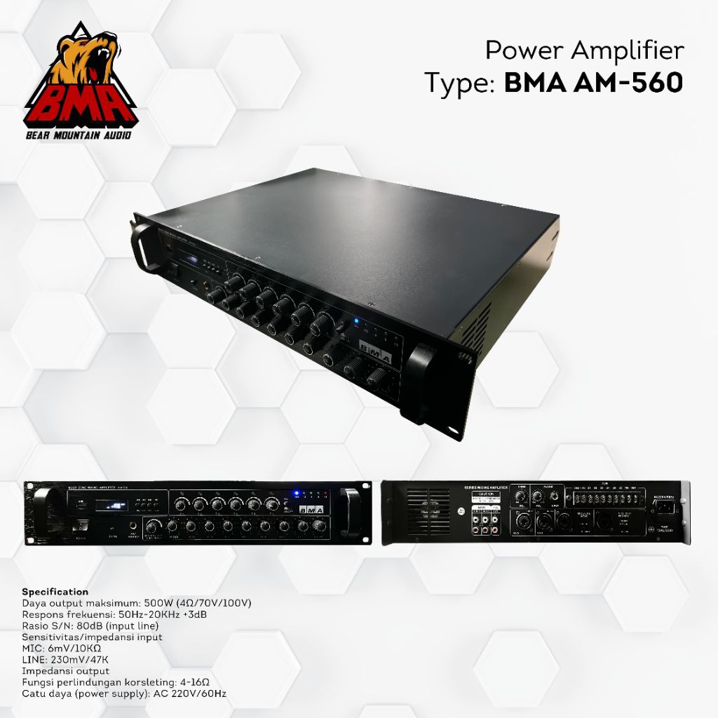Power Ampli Am 560 BMA / Ampli Toa Masjid