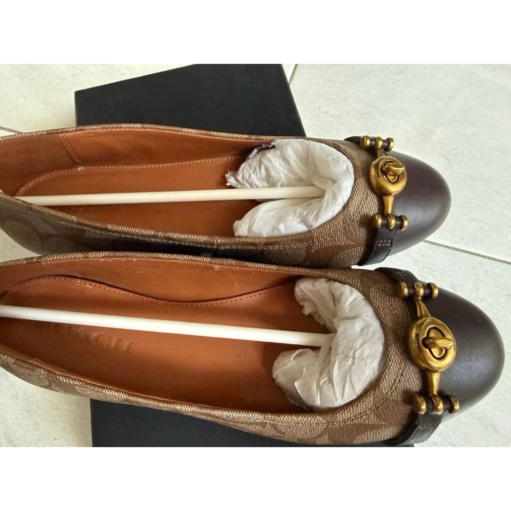 Sepatu Wanita Coach Leila Ballet Flat Asli/ Original