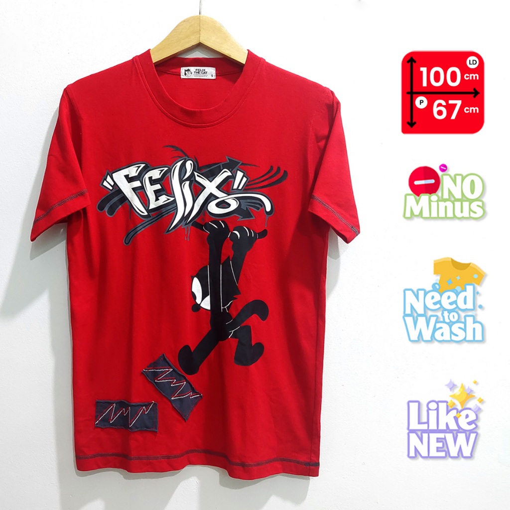 Original Felix The Cat T-shirt Red - M