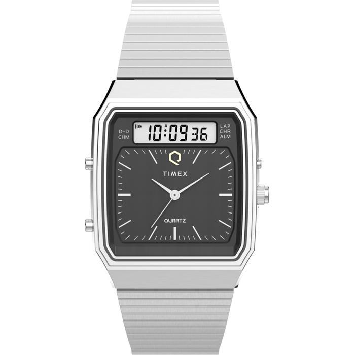 TIMEX TW2Y05900 Jam Tangan Unisex Digital Q Timex 33mm