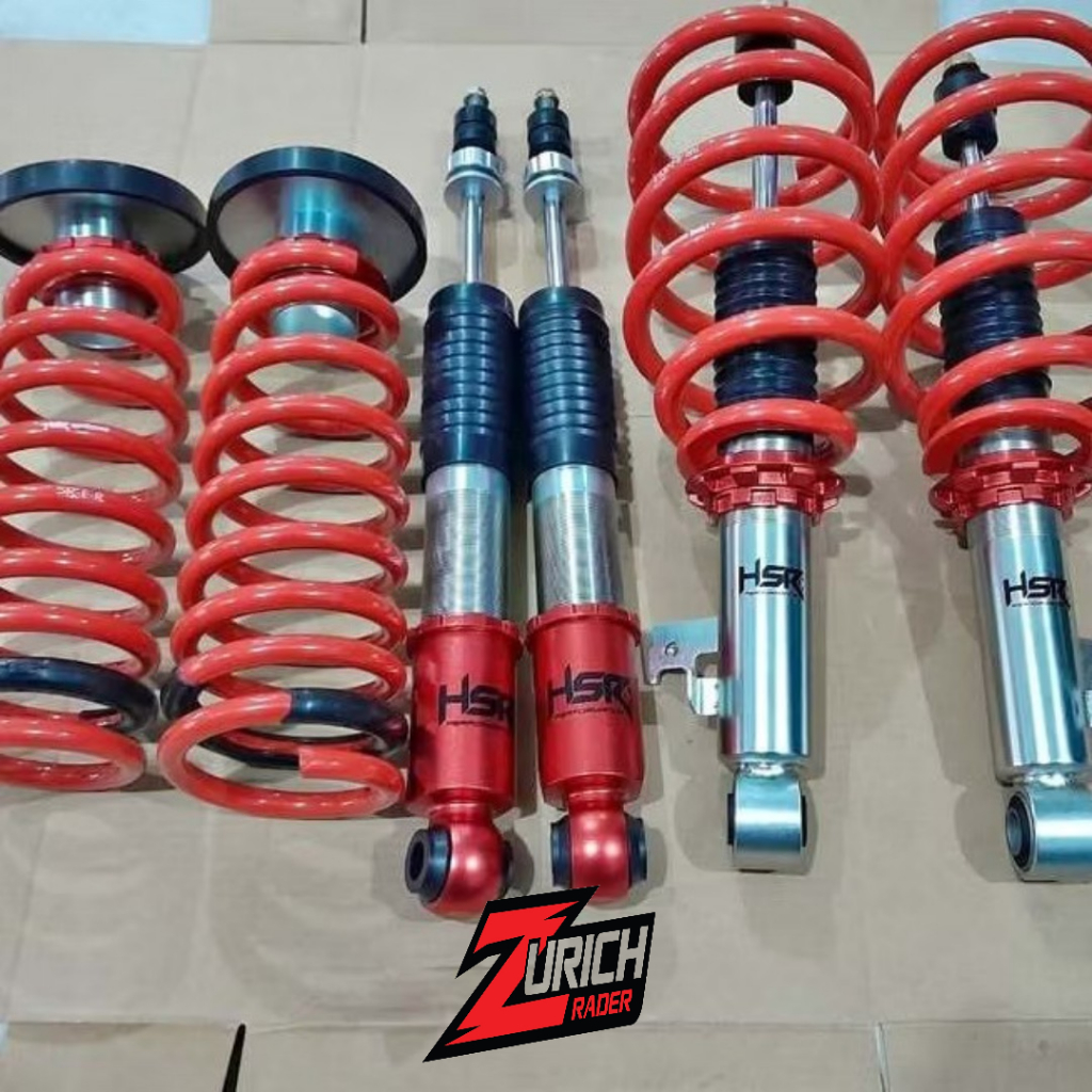 COILOVER MOBIL INNOVA DIESEL 1 SET - COILOVER HSR RED FRONT REAR TOYOTA INNOVA DIESEL - FREE PEMASAN