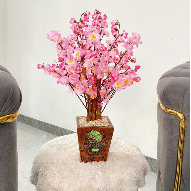 Pohon sakura artificial / Bunga plastik/bunga Sakura/Bunga Meja pohon Hias Plastik artificial