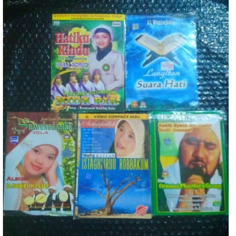 VCD Qasidahan & Sholawat Nida Ria, Langitan, Wafiq Azizah, Habib Syech, Sawunggaling (Bagus)