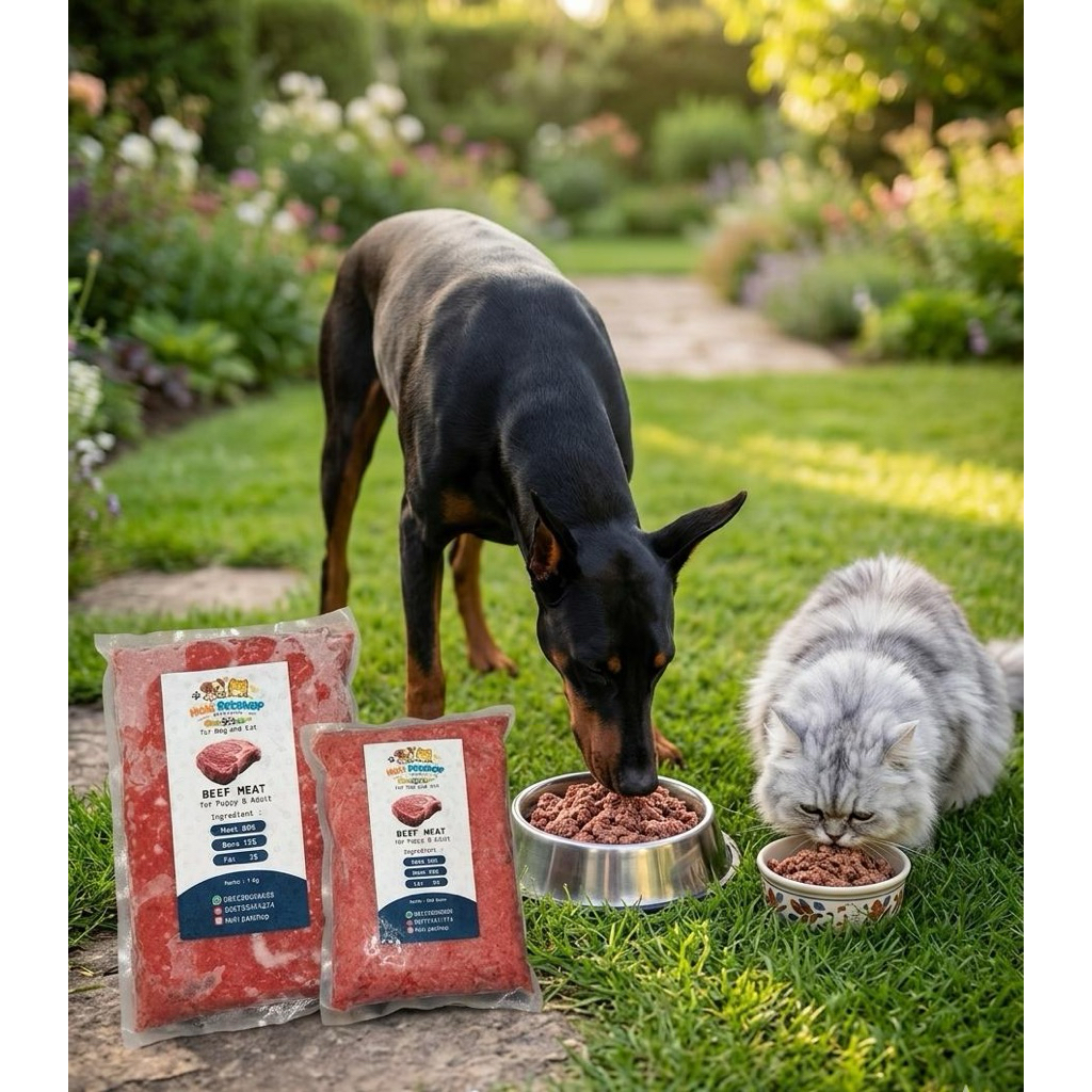 Raw Food Beef Giling // Daging Sapi Giling // Hoki Petshop // Makanan Raw Food Anjing & Kucing //