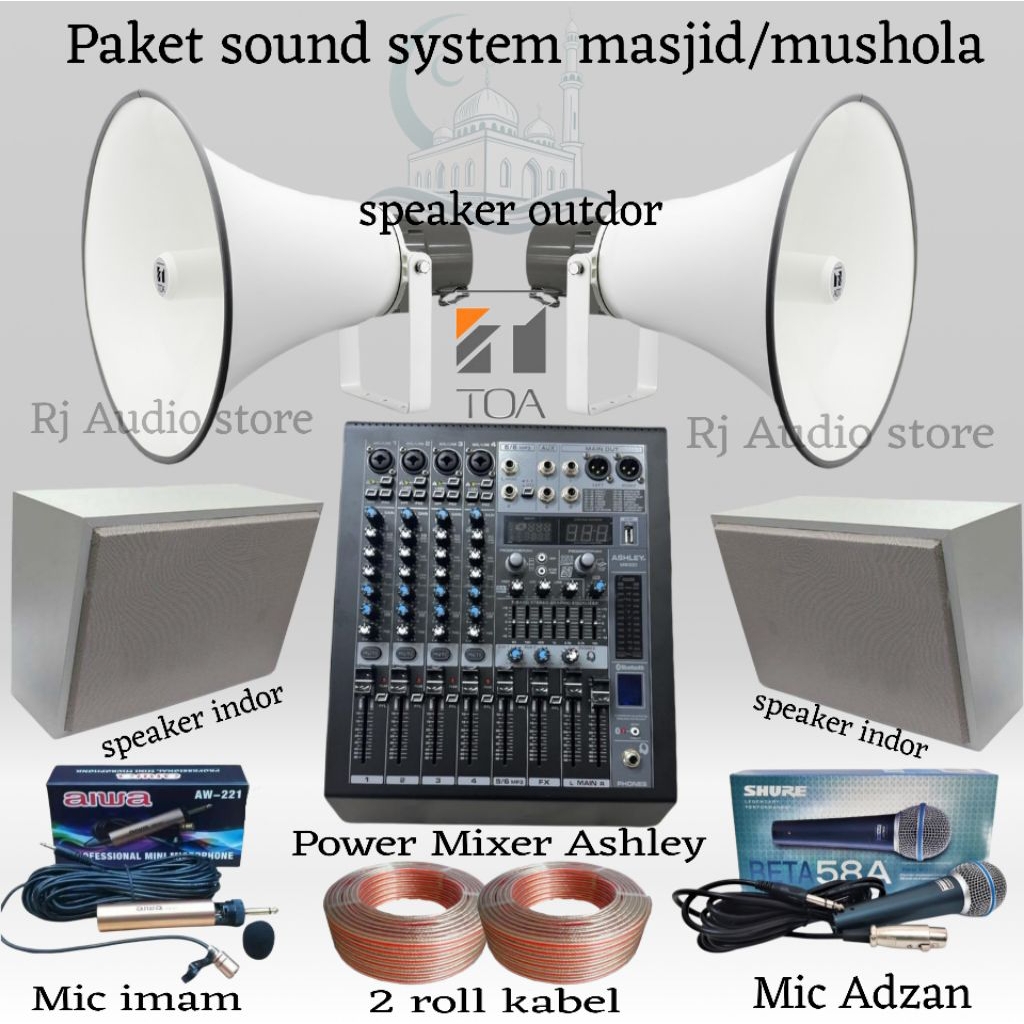 Paket sound system masjid / mushola