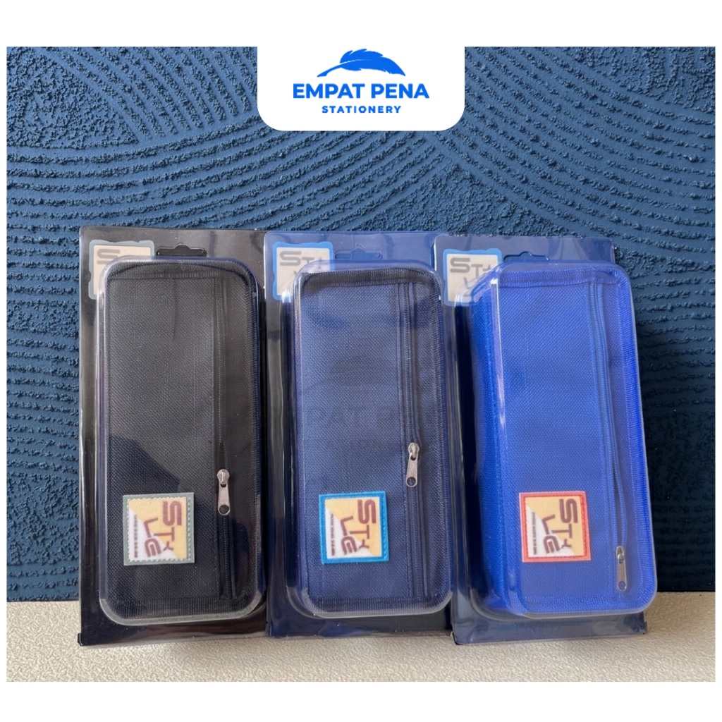 [ECERAN] Kotak Pensil STYLE HR-4735 Minimalis - Tepak Pensil Kain Cowok Cewek Kasual Tempat Alat Tul