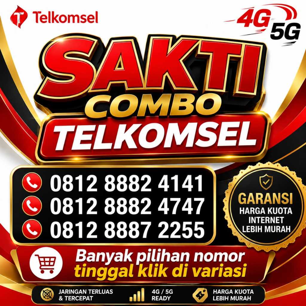 Kartu Perdana Nomor Cantik Telkomsel Sakti Combo 4G Suport 5G # combo1