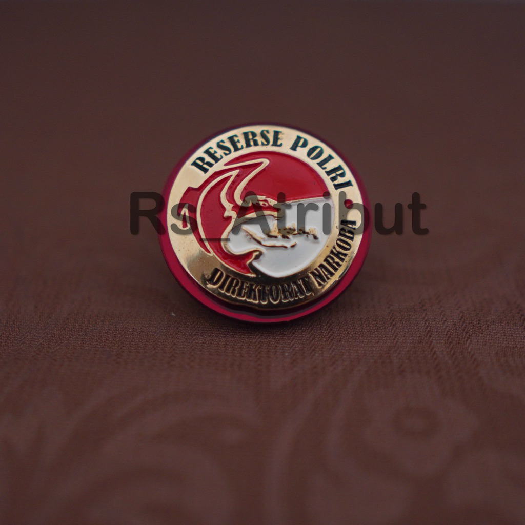 Pin Brevet Brivet Reserse Narkoba Resnar Polri Premium
