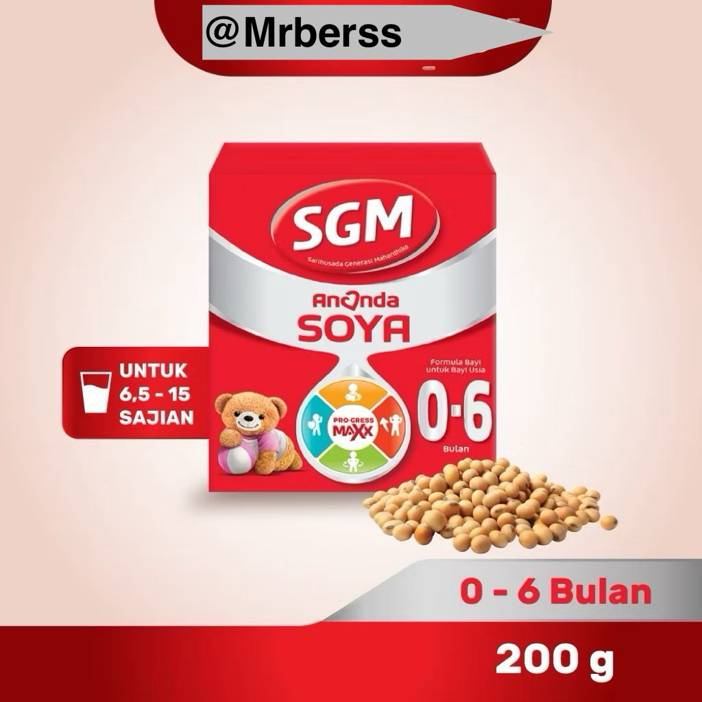 Susu Formula SGM Ananda Soya 0-6 Bulan 200gr