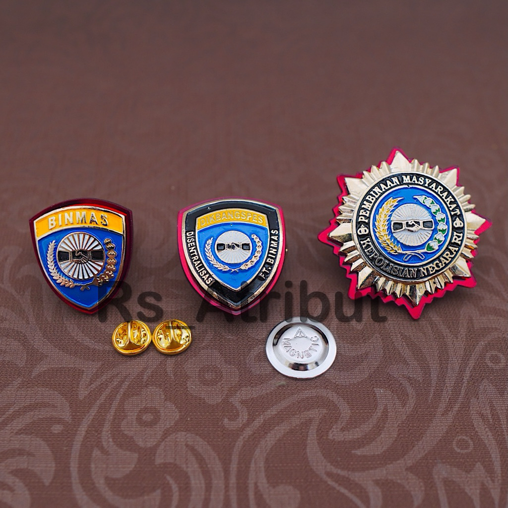 Pin Binmas / Roda Binmas Dikbangspes Binmas Terbaru Premium