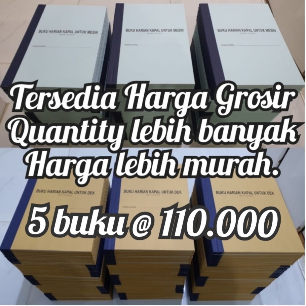Jurnal Log Book Buku Harian Kapal Engine Mesin Deck