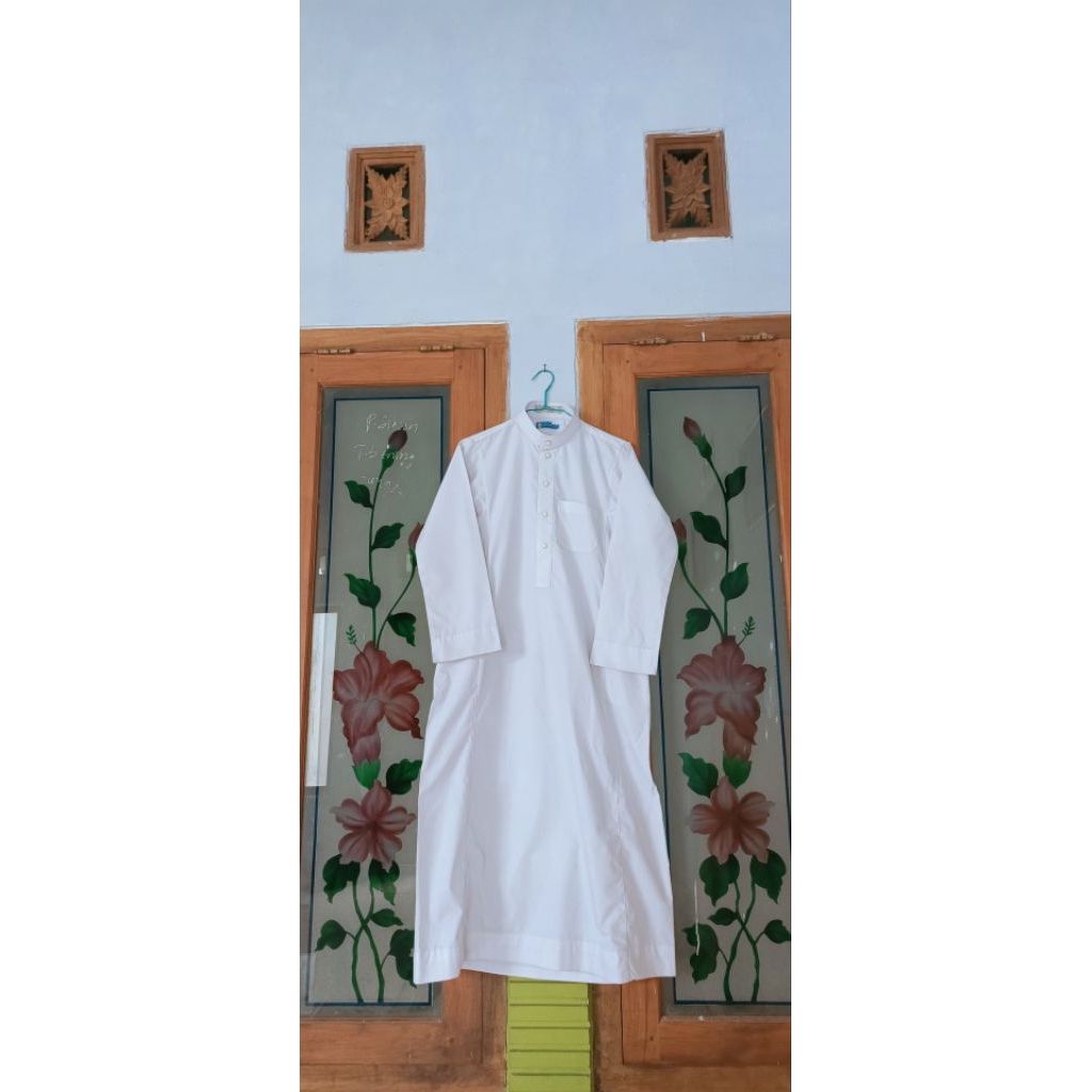 GAMIS ANAK PRIA PUTIH PL BRAND ALLEBAS