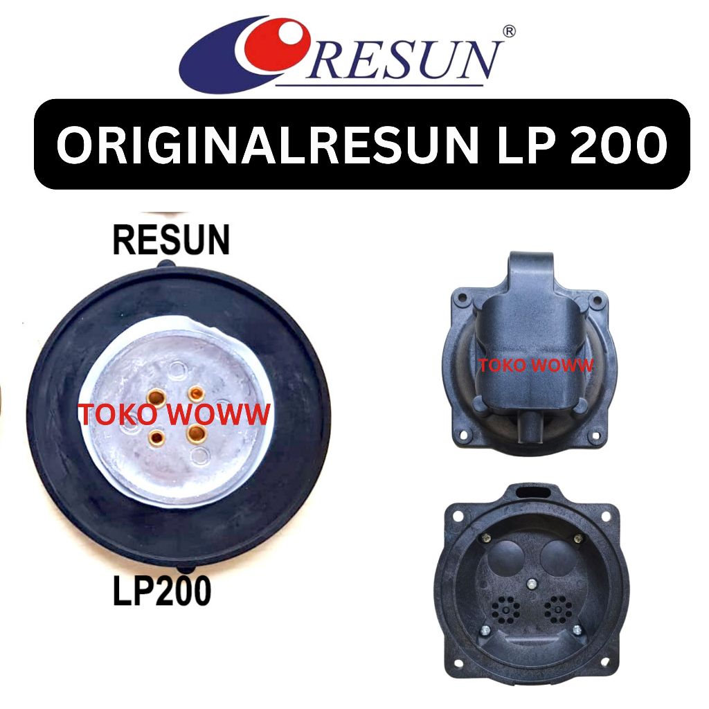 Luckysus  Resun  LP200 Membran Diafragma Tutup Casing Pompa Udara Spare Part Aerator Karet Diaphragm