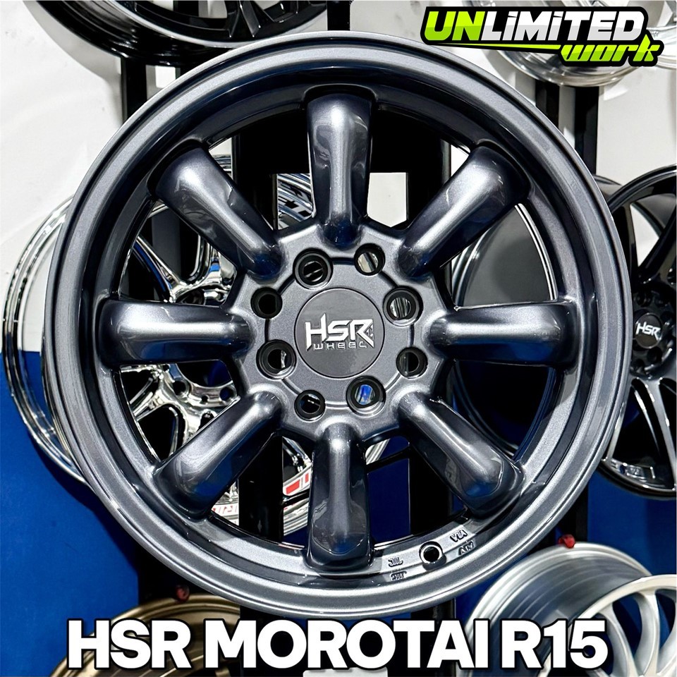 Velg Model Watanabe HSR Morotai R15 Rata Body Untuk VF3 Mobilio Freed Jazz Yaris Binguo Livina March