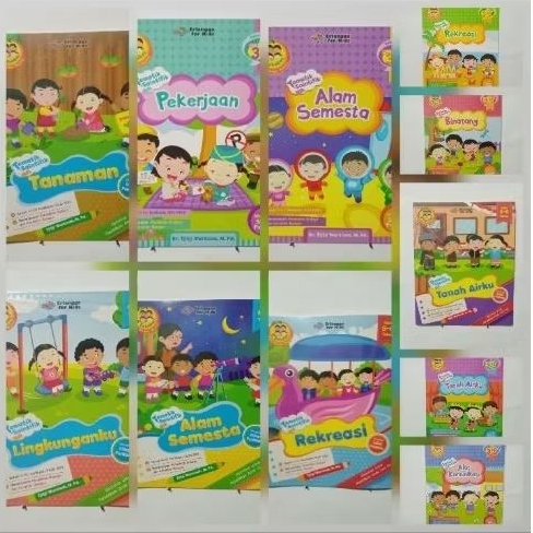 Buku Anak TK/SD Umum Terbitan Erlangga For Kids DLL Baru