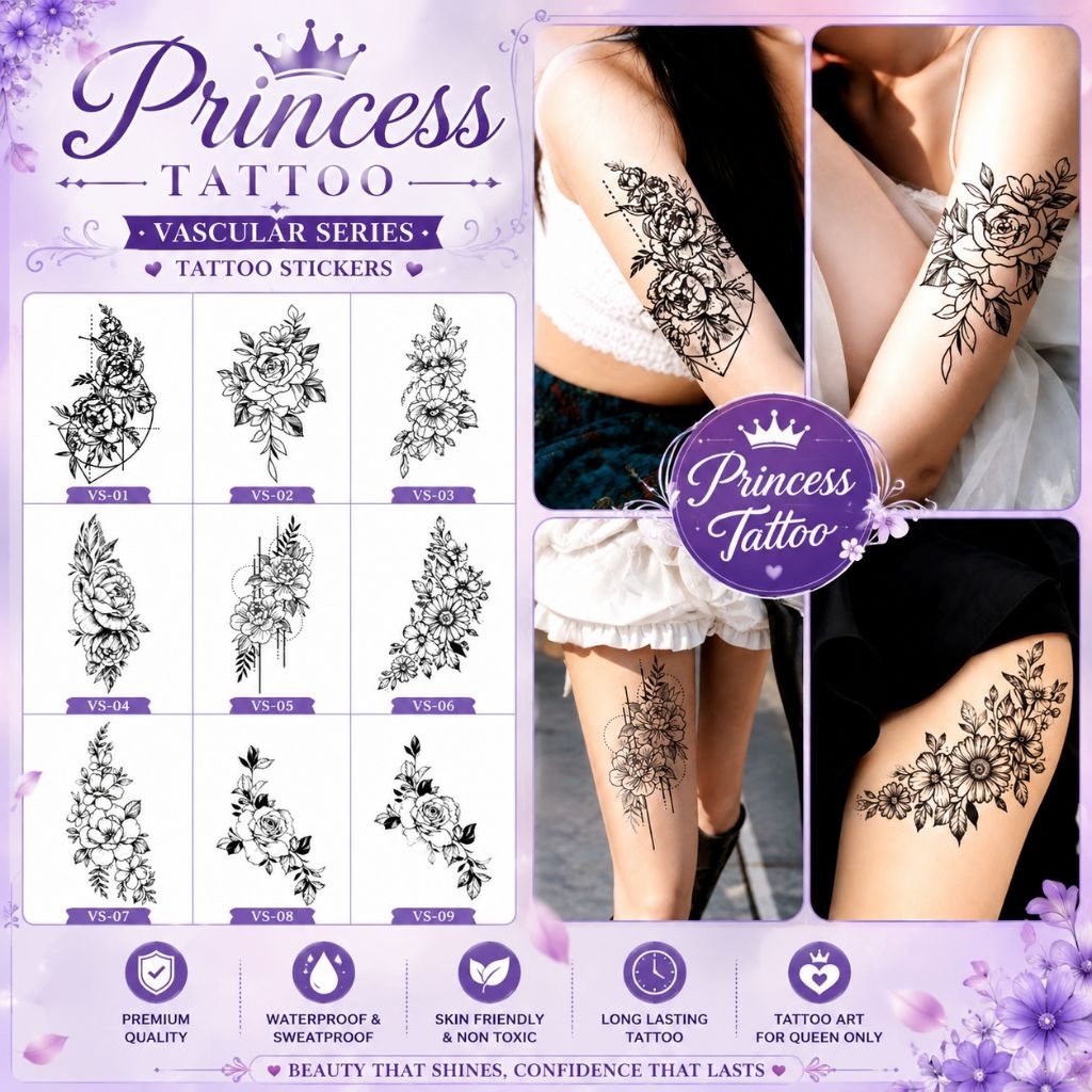 TATTO | Tatto semi permanent | Fruit ink tatto | Tatto flower | Tatto tahan air