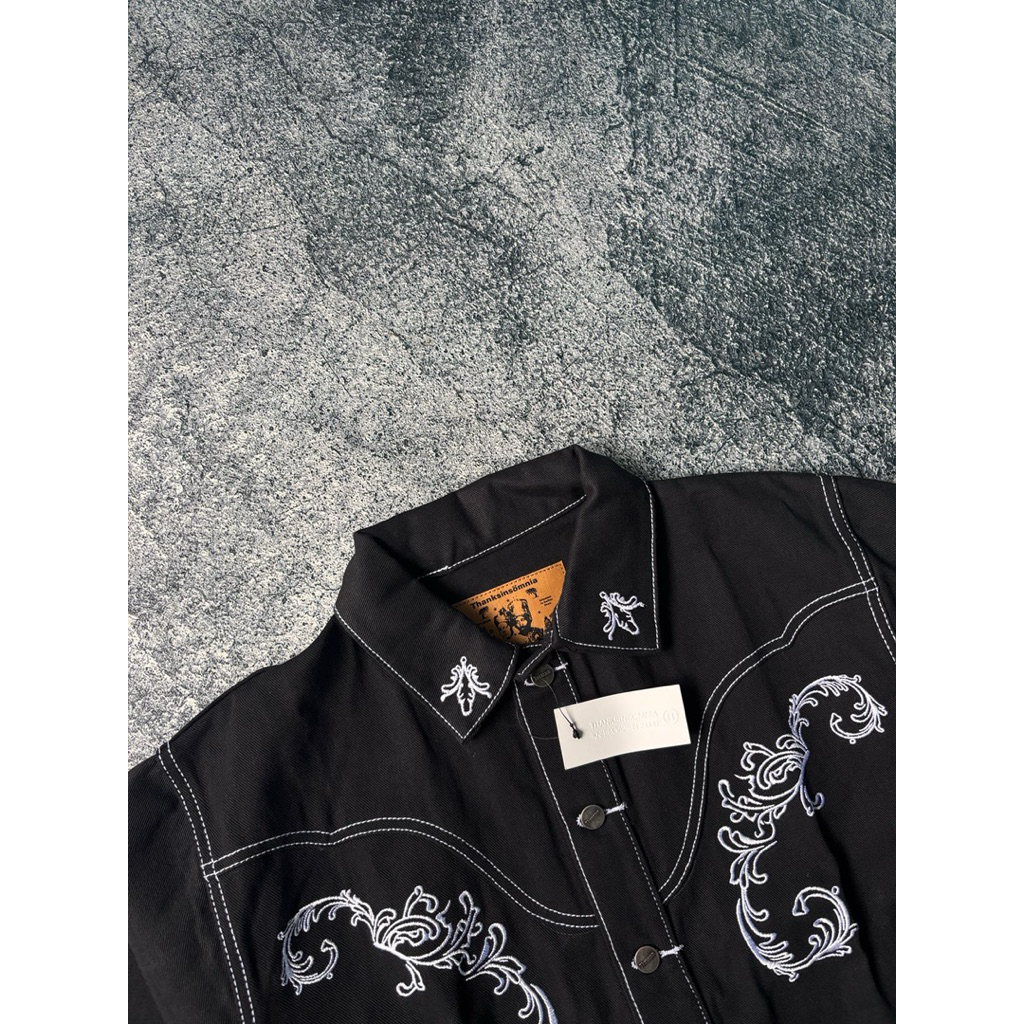Denim Jacket Thanksinsomnia Averianne Black Unisex