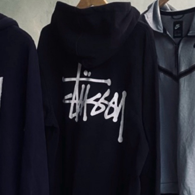 HOODIE STUSSY BASIC BLACK