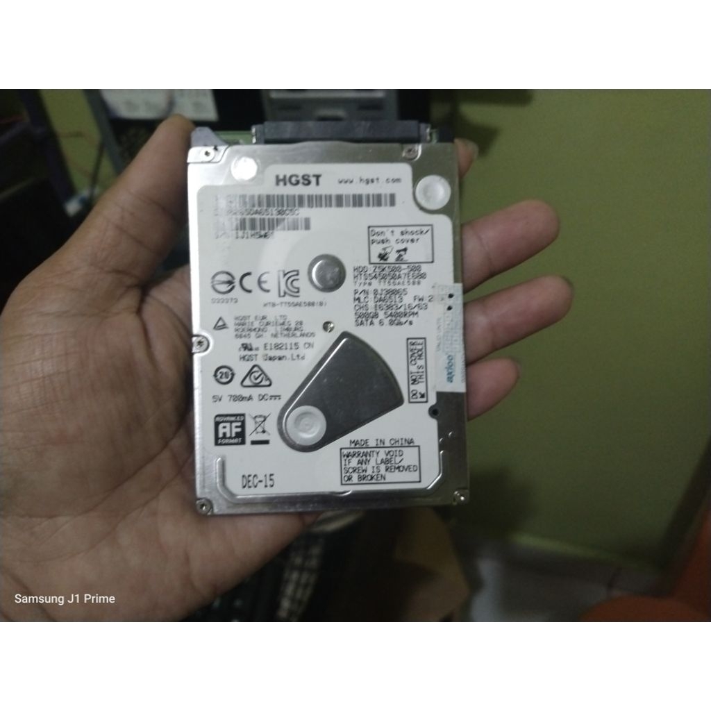 Hdd/ Hardisk Laptop 500gb HGST