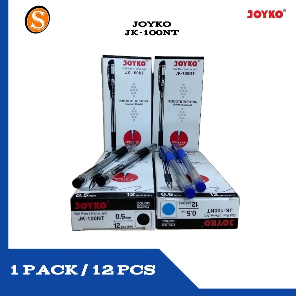 [1 PACK] JOYKO PULPEN LANCIP / JOYKO JK 100 NT / JOYKO PULPEN GEL / PULPEN LUSINAN / PULPEN MURAH / 