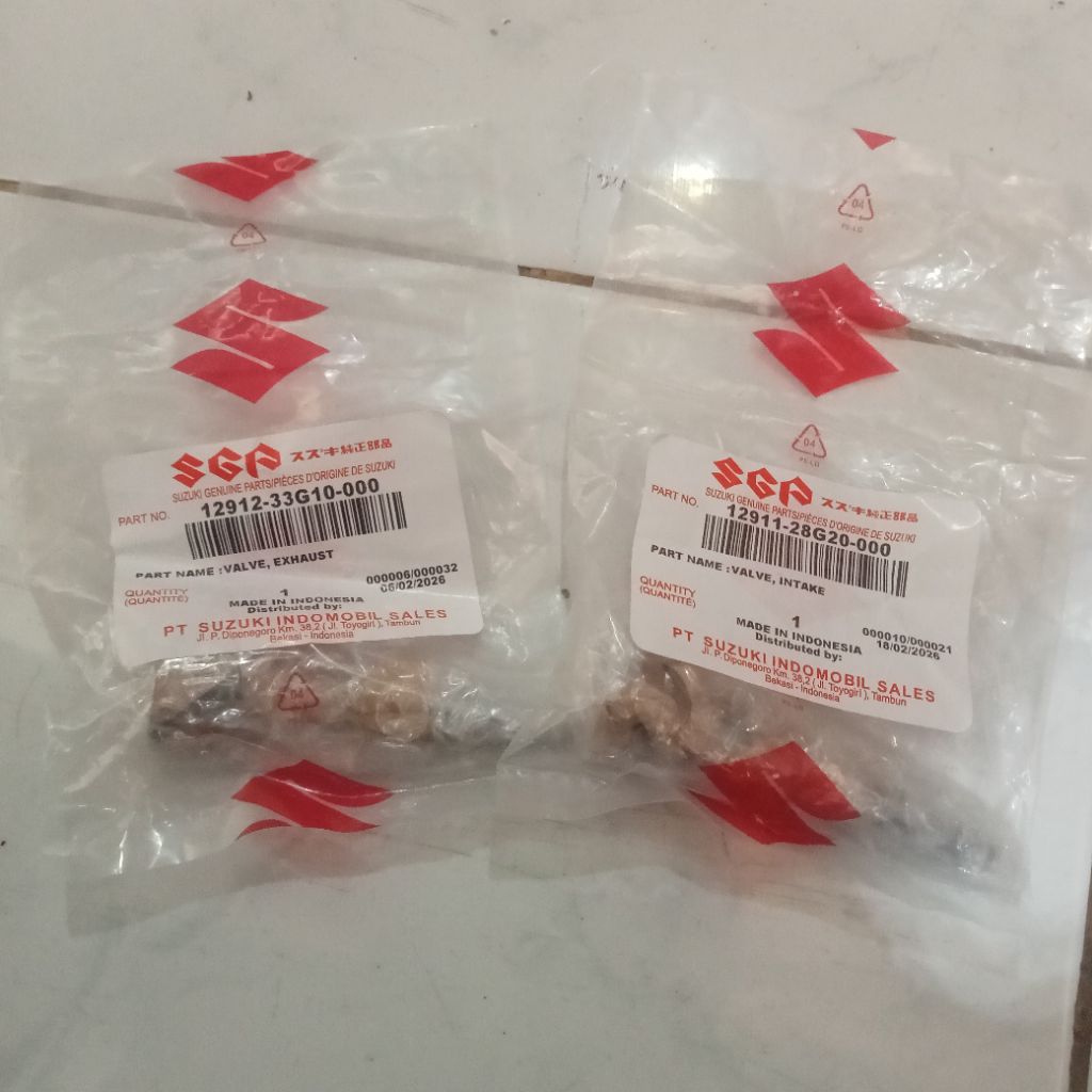 SEPASANG PAYUNG KLEP SUZUKI SKYWAVE SPIN ORIGINAL SGP 12912-33G10-000 12911-23G00-000