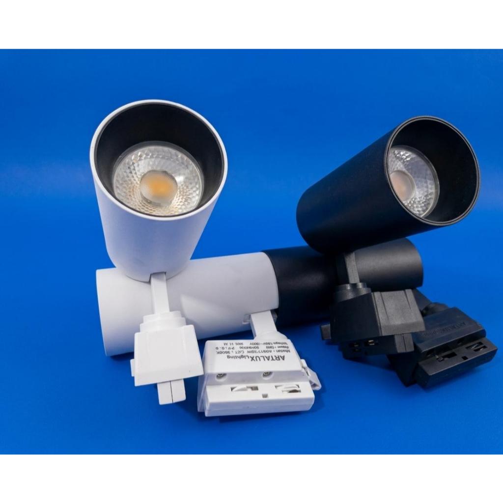 Lampu Sorot LED Track Light Rell dengan Daya 20W, Cahaya Natural White / Warm White