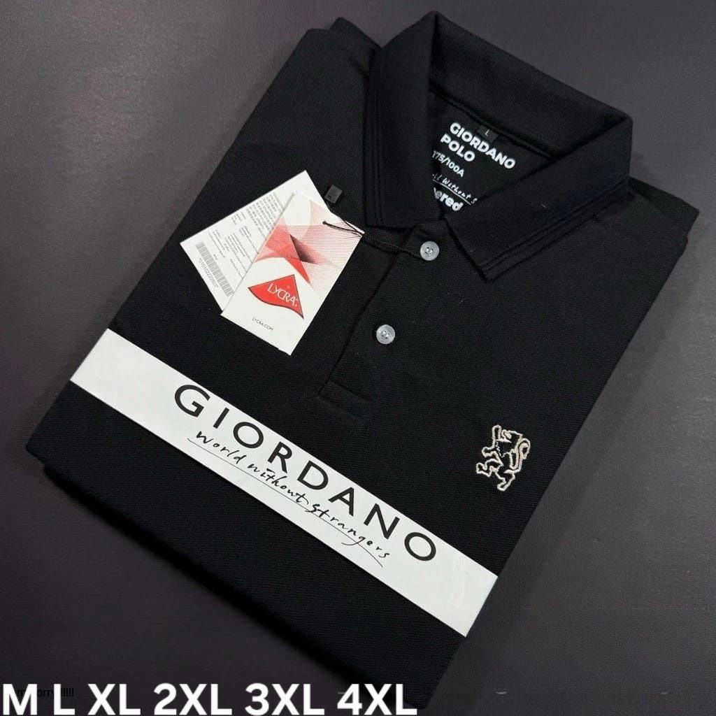 Kaos Kerah Polo Shirt/HITAM/Ukuran M L XL 2XL 3XL 4XL Kaos Kerah Polo/Kaos Polo Pria Logo Bordir