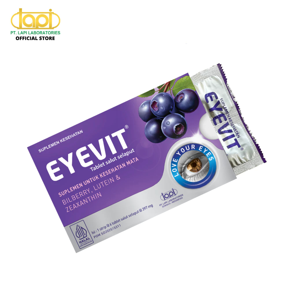 Eyevit Box isi 30 Tablet Obat Sakit Mata / Vitamin Mata Minus Promo Murah