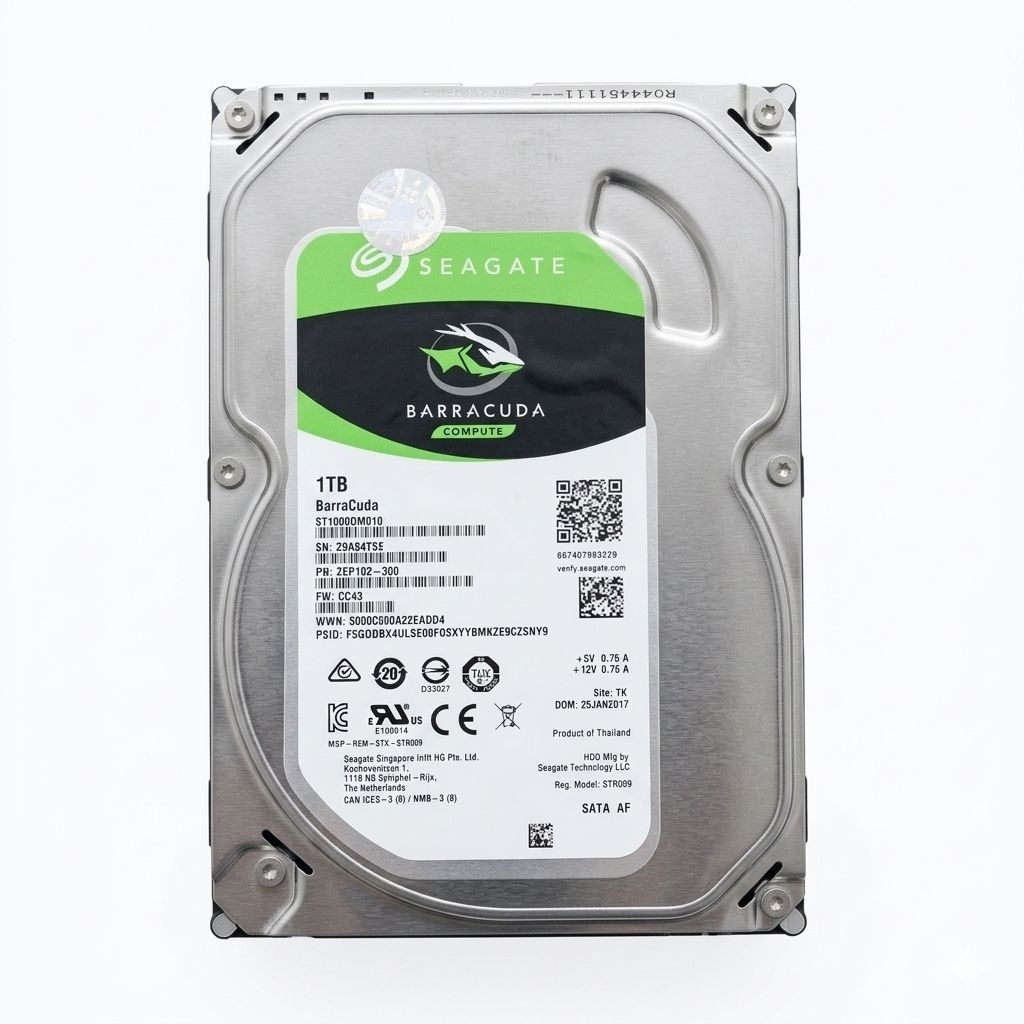 HARDISK SEAGATE BARRACUDA  1TB  3,5" SATA Sehat 100% Sentinel / Second