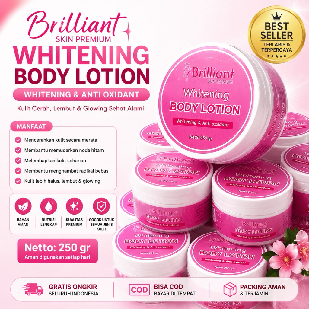 HB BRILLIANT SKIN PREMIUM BPOM LOTION PEMUTIH KULIT