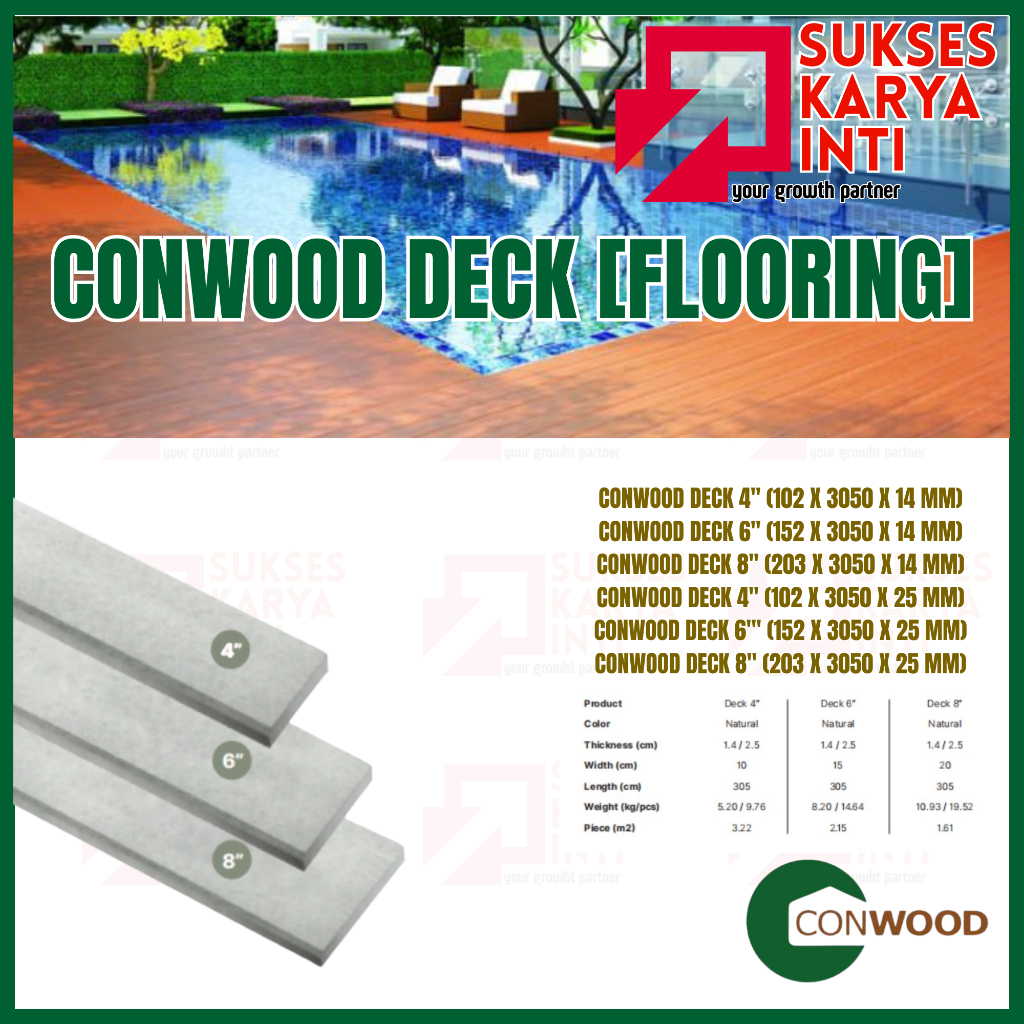 Conwood Deck Lantai Kayu Eksterior