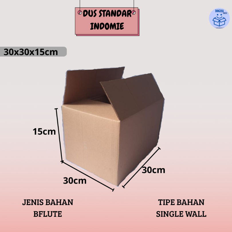 Kardus Packing ukuran 30x30x15 cm/Dus standar/Kardus Box/Karton