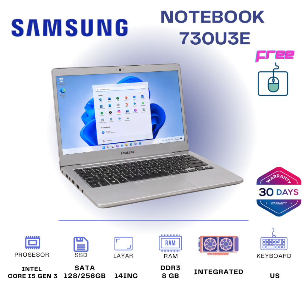 Laptop Samsung Series Core i3 i5 i7 Laptop Pelajar