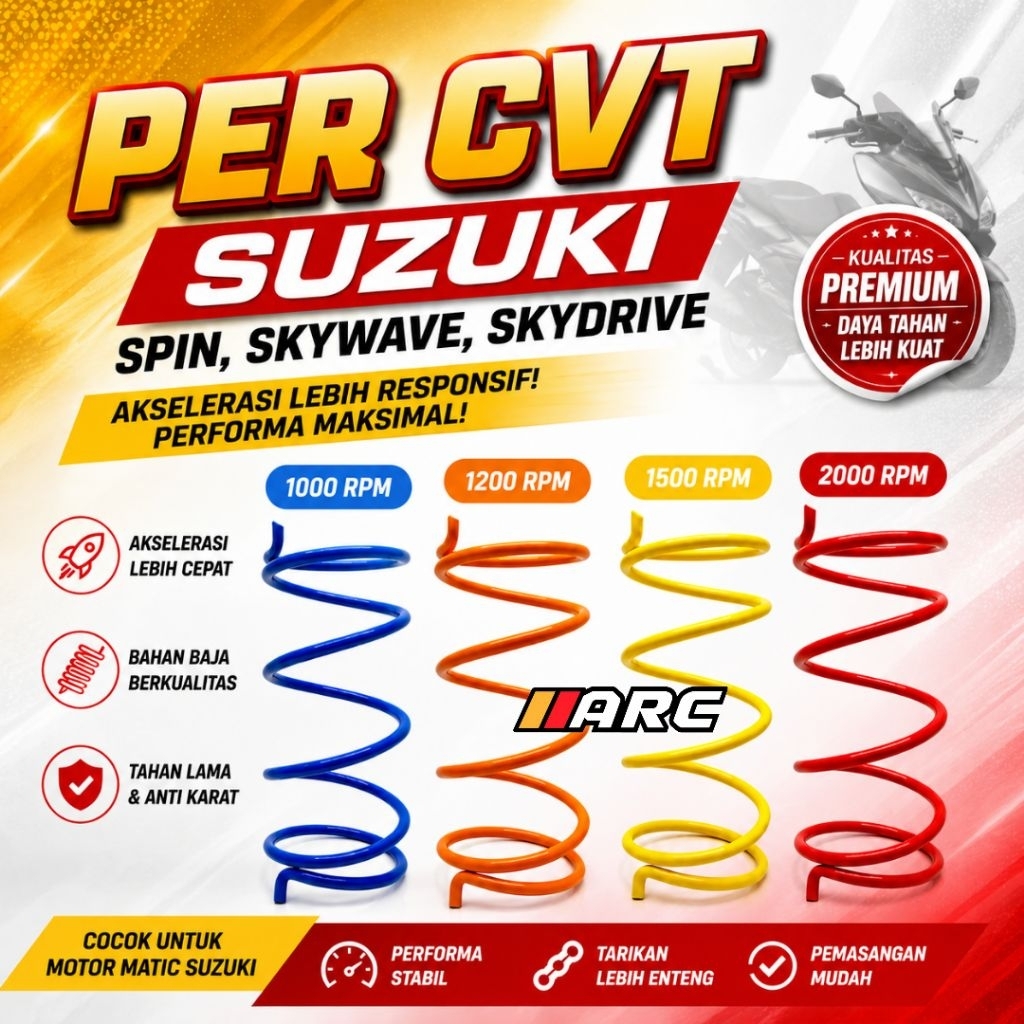 PER CVT 1000 1200 1500 2000 RPM SUZUKI SPIN SKYWAVE SKYDRIVE NEX LETS ADDRESS