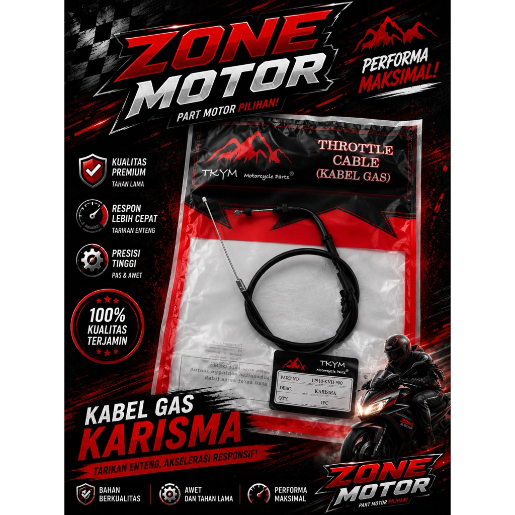 Takayama KABEL GAS tipe motor KARISMA