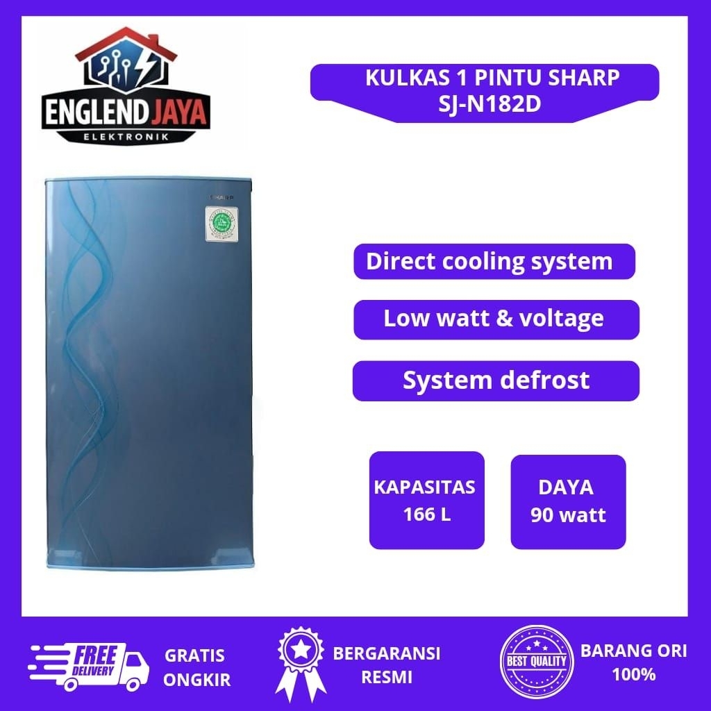 KULKAS 1 PINTU SHARP - SJ-N182D