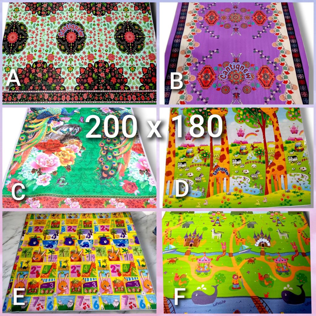 KARPET LANTAI FOAM PE MOTIF BOLAK BALIK JUMBO  / KARPET FOAM TEBAL BOLAK BALIK MOTIF BEDA