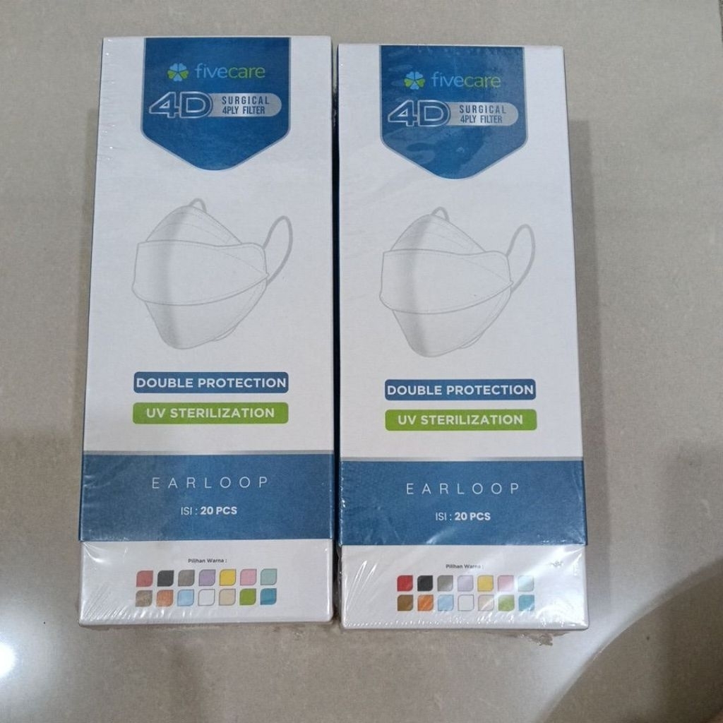 FiveCare 4D Surgical 4Ply Filter / FiveCare Masker 4D (20 Pcs)
