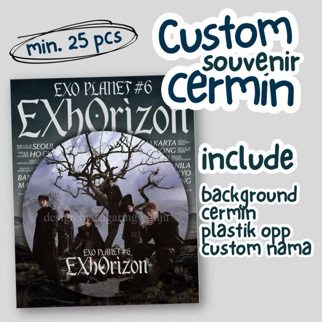 [MIN 30] CUSTOM CERMIN EXO PLANET 6 EXHORIZON IN JAKARTA CONCERT FREEBIES KONSER FANMADE
