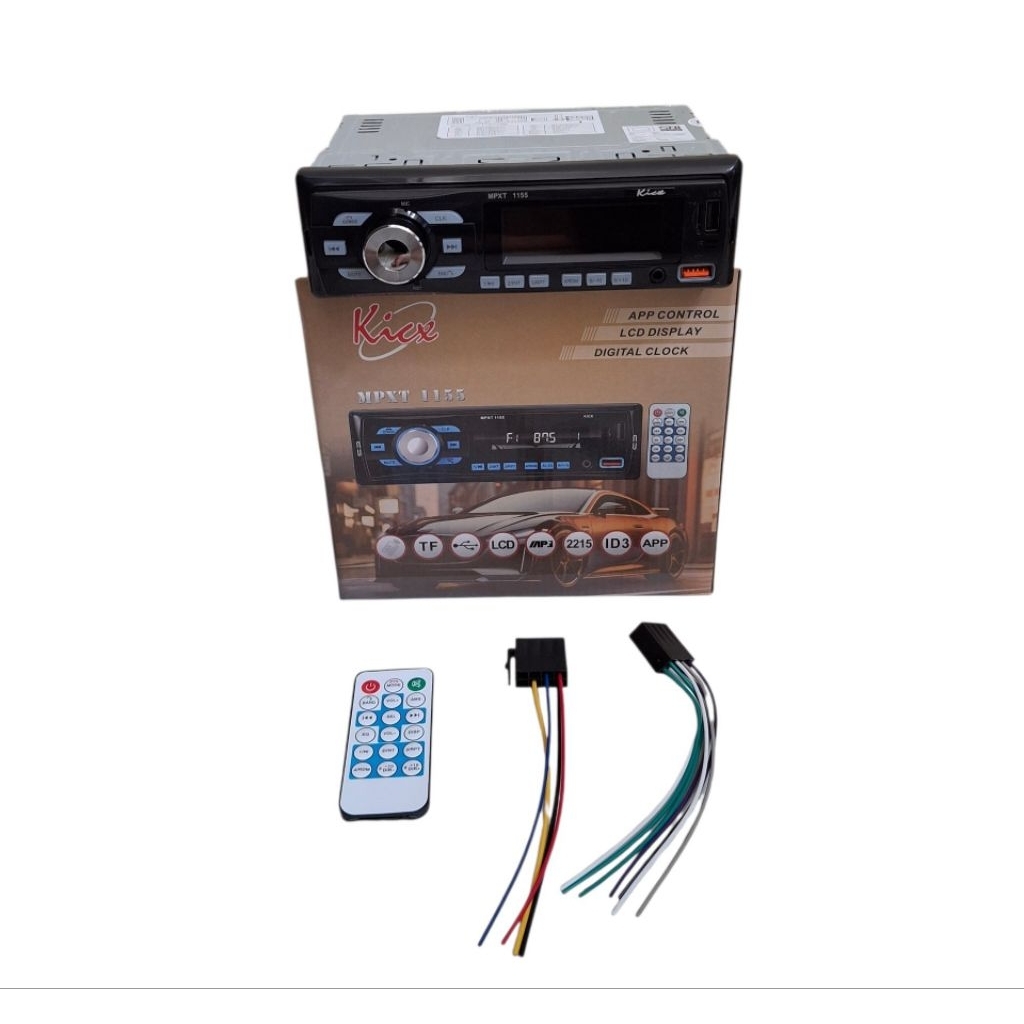 Single din kicx mpxt-1155 single mp3 bluetooth kicx mpxt-1155 tape mobil kicx mpxt-1155