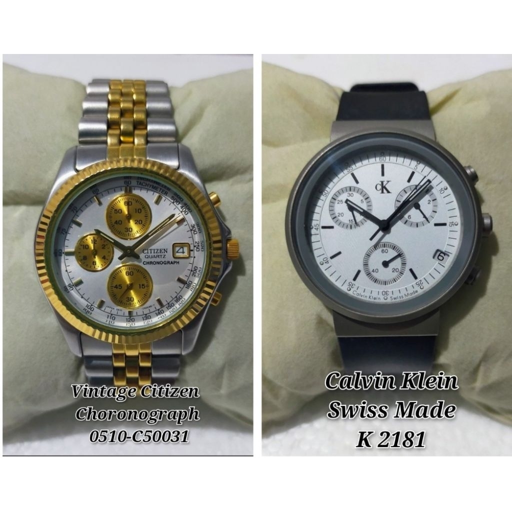 Preloved Vintage-Citizen Jam  Tangan Pria & Wanita Calvin-Klein Original Second